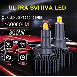 Led H7 cob NEW 8000lm 8V - 48V, pár